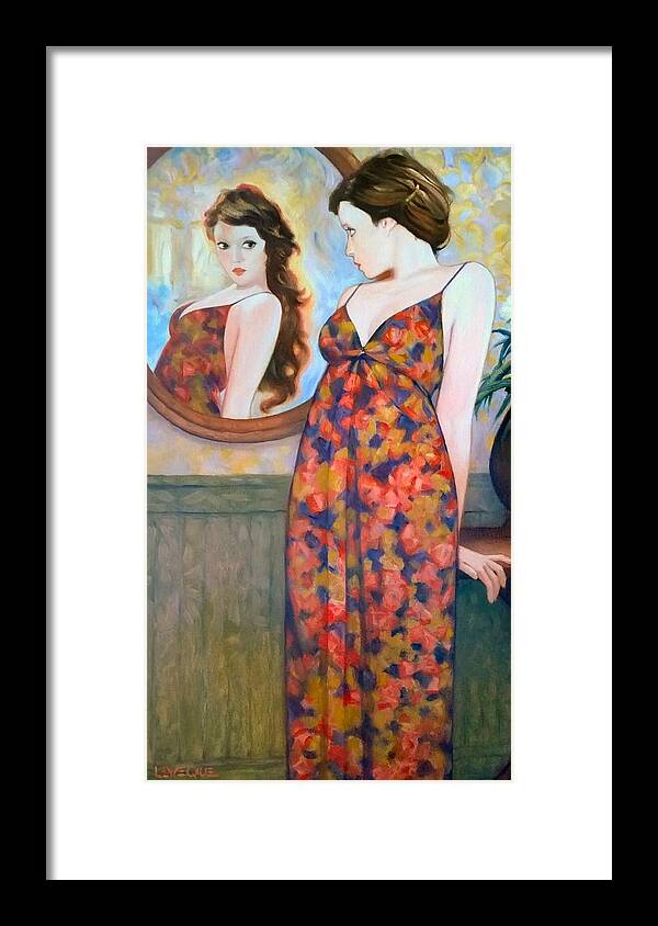 Girl Framed Print featuring the painting Nikki by Kevin Leveque