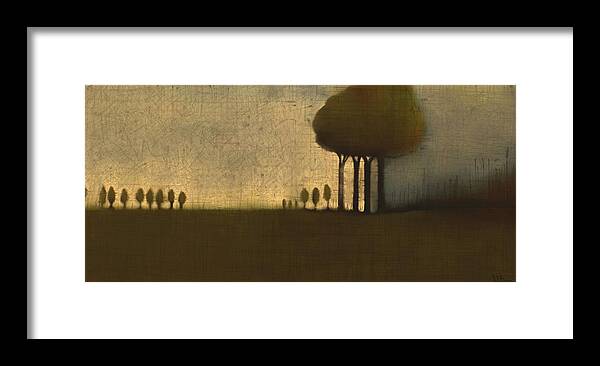 Fineartamerica.com Framed Print featuring the painting Nineteen Trees #10 by Diane Strain