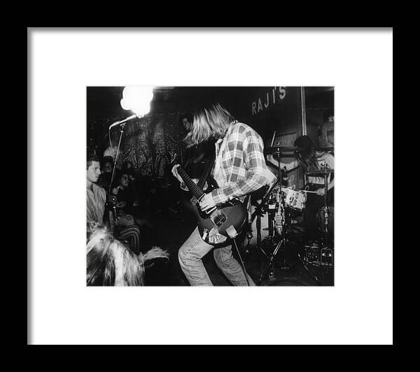Retro Images Archive Framed Print featuring the photograph Nirvana Playing In Front Of Crowd by Retro Images Archive