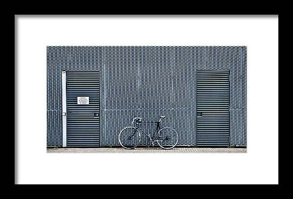 Bike Framed Print featuring the photograph No Bikes Please by Linda Wride