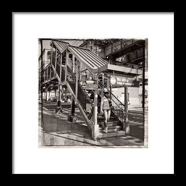 Brooklyn Framed Print featuring the photograph No Exit 4 by Frank Winters