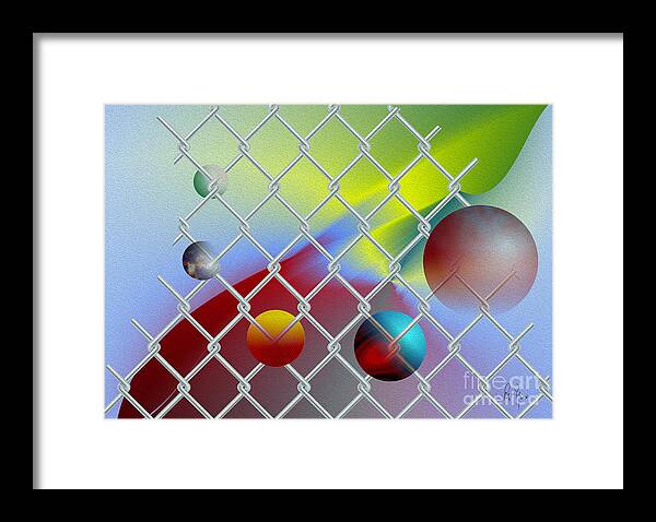 Limits Framed Print featuring the digital art No Limits by Leo Symon