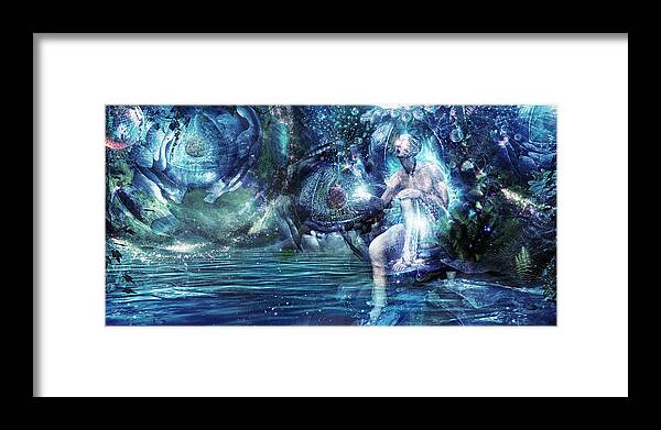 Cameron Gray Framed Print featuring the digital art No Matter Where We Dream by Cameron Gray