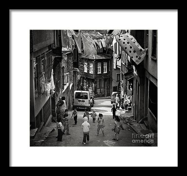 Istanbul Framed Print featuring the photograph No Nintendo for them by Michel Verhoef