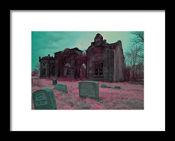 Mt. Moriah Cemetery Framed Print featuring the photograph No one gets out of here alive by Louis Dallara
