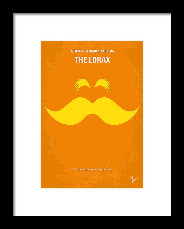 The Lorax Framed Print featuring the digital art No261 My THE LORAX minimal movie poster by Chungkong Art