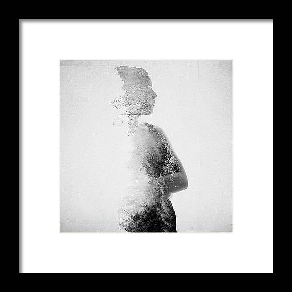 Photoshop Framed Print featuring the photograph #nofilter #photoart By #roachhaus by Katie Ball