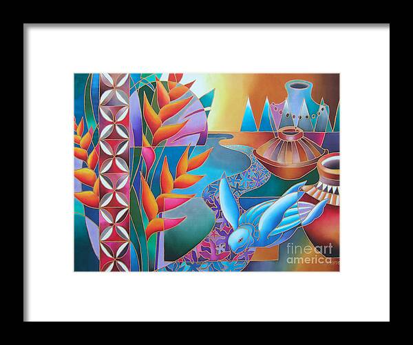 Fiji Islands Framed Print featuring the painting Noqu Viti by Maria Rova