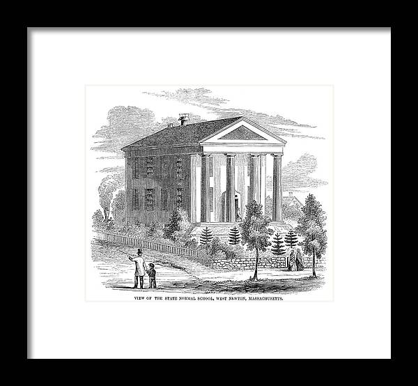 1853 Framed Print featuring the painting Normal School, 1853 by Granger