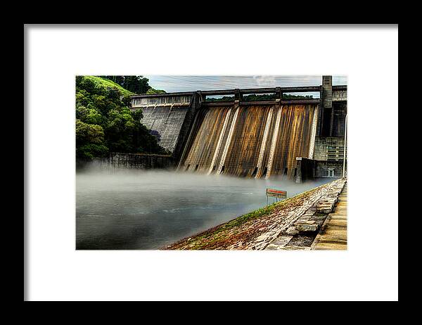 Water Framed Print featuring the photograph Norris Lake Dam by Michael Eingle