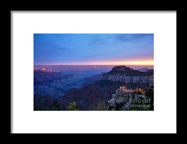 North Framed Print featuring the photograph North Rim Sunset by Cheryl McClure