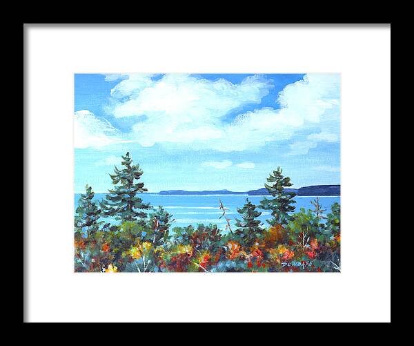 North Framed Print featuring the painting North Sky Sketch by Richard De Wolfe