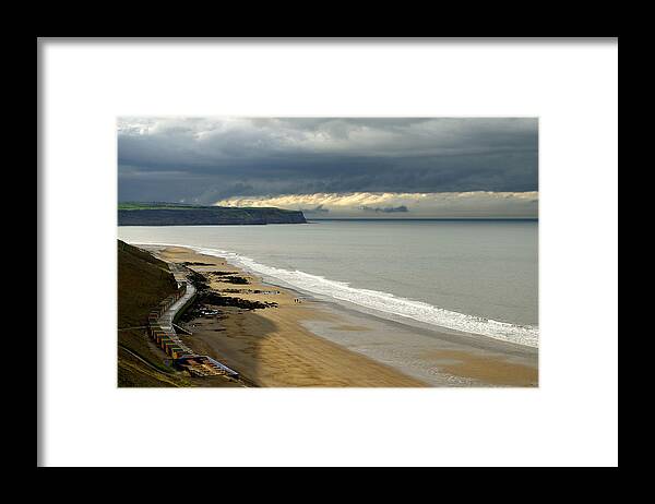 Britain Framed Print featuring the photograph North Yorkshire Coast After The Storm by Rod Johnson