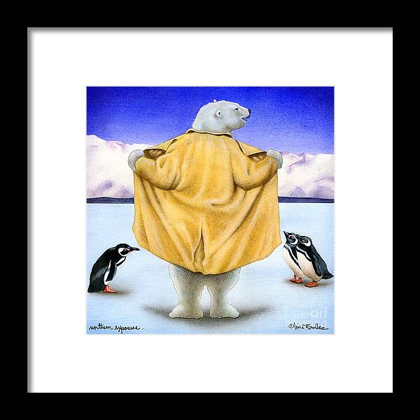 Will Bullas Framed Print featuring the painting Northern exposure... by Will Bullas