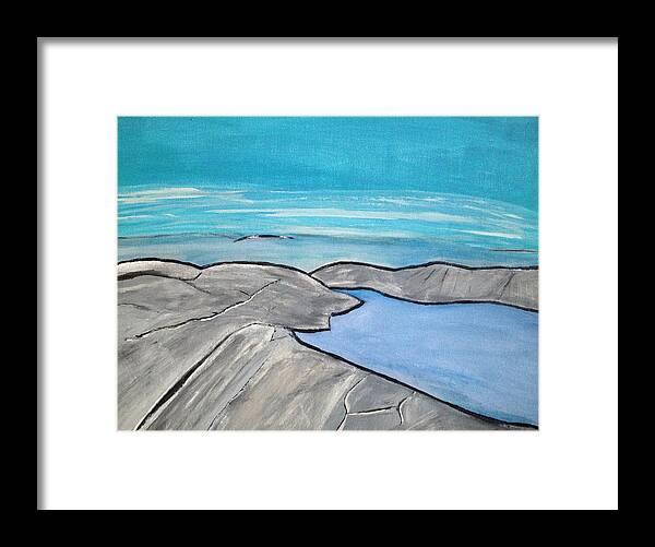 Lake Superior Framed Print featuring the painting Northern Ontario by Paula Brown