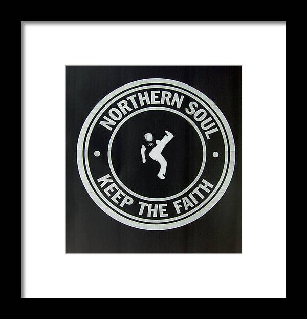 Northern Soul Dancer Dance Dancing Keep The Faith Ktf Framed Print featuring the photograph Northern Soul Dancer Inverted by Steve Kearns
