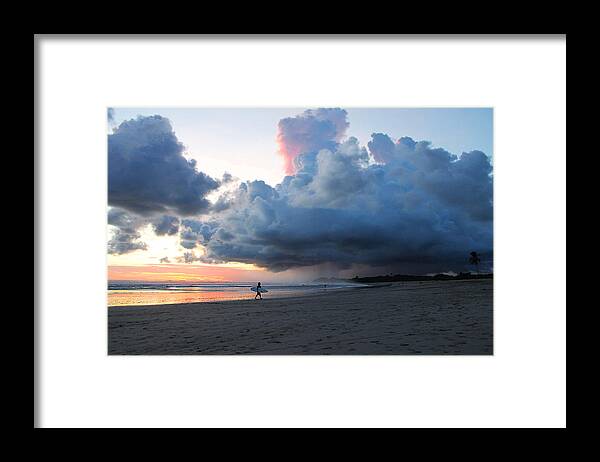 Beach Framed Print featuring the photograph Nosara Clouds by Nathan Miller