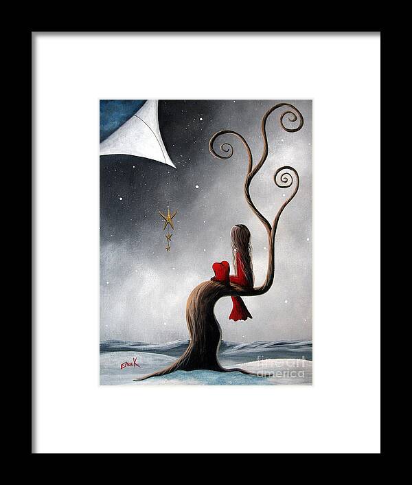 Winter Framed Print featuring the painting Not The Same Without You by Shawna Erback by Moonlight Art Parlour