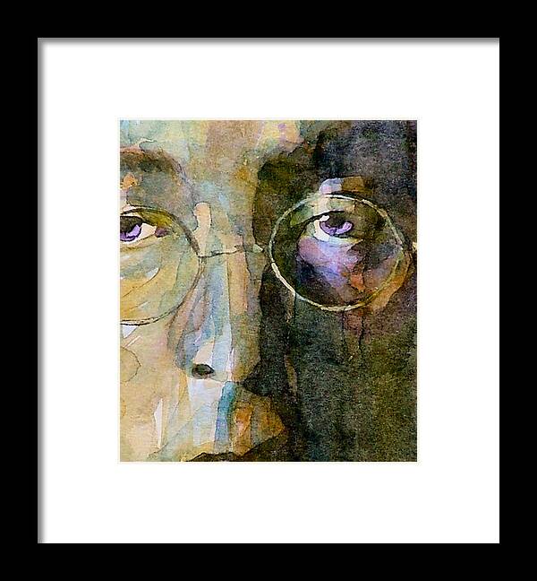 John Lennon Framed Print featuring the painting Nothin Gonna Change My World by Paul Lovering
