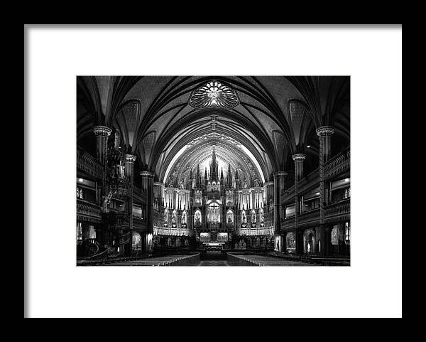 Church Framed Print featuring the photograph Notre-dame Basilica Of Montreal by C.s. Tjandra