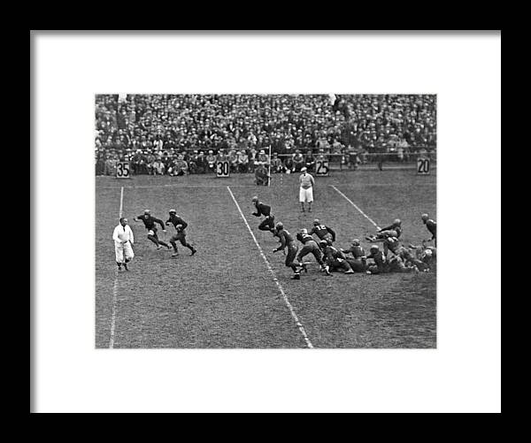 1928 Framed Print featuring the photograph Notre Dame Versus Army Game by Underwood Archives