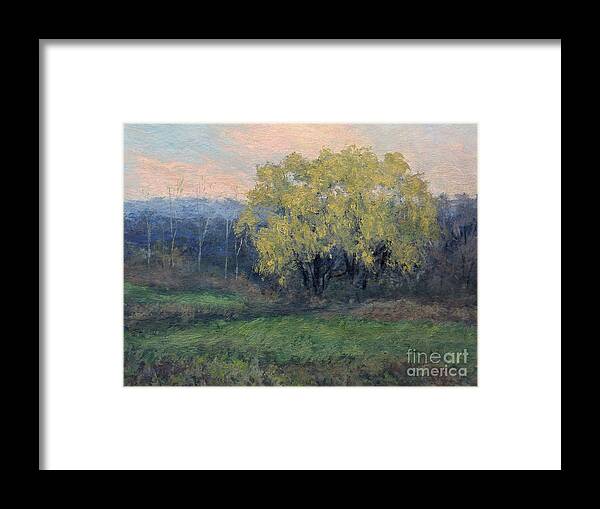 Willow Framed Print featuring the painting November Willow by Gregory Arnett