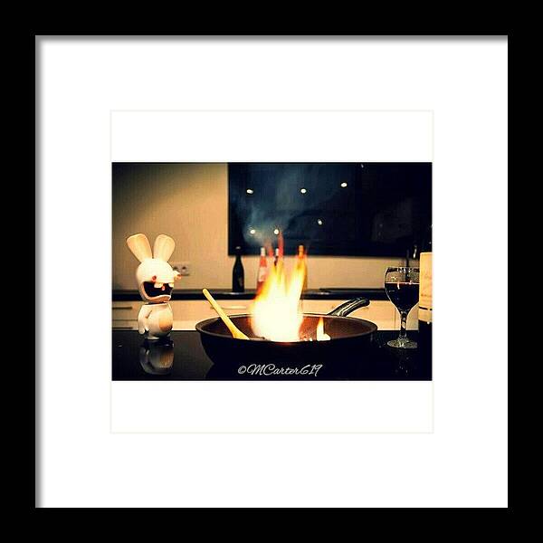 All_shots Framed Print featuring the photograph Now That's A Fire! #gang_family by Mary Carter