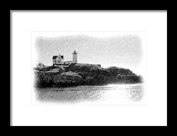 Nubble Framed Print featuring the photograph Nubble by Jenny Hudson
