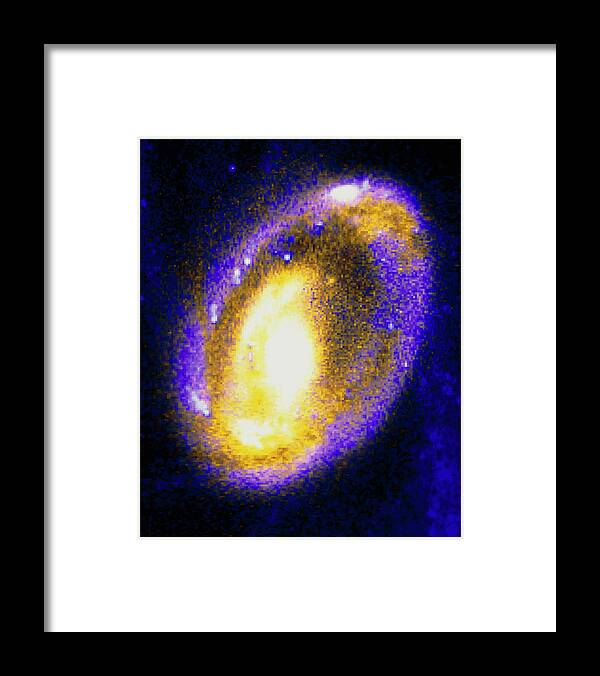 Cartwheel Galaxy Framed Print featuring the photograph Nucleus Of Cartwheel Galaxy With Knots Of Gas by Nasa/esa/stsci/c.struck & P.appleton,iowa State U/ Science Photo Library