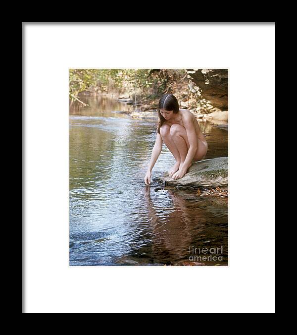 Nude Framed Print featuring the photograph Nude with Reflection by ELDavis Photography