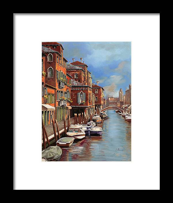 Murano Framed Print featuring the painting nuvole a Murano by Guido Borelli