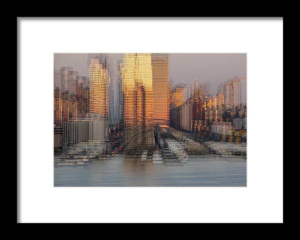 42nd Street Framed Print featuring the photograph NYC Skyline Shapes by Susan Candelario