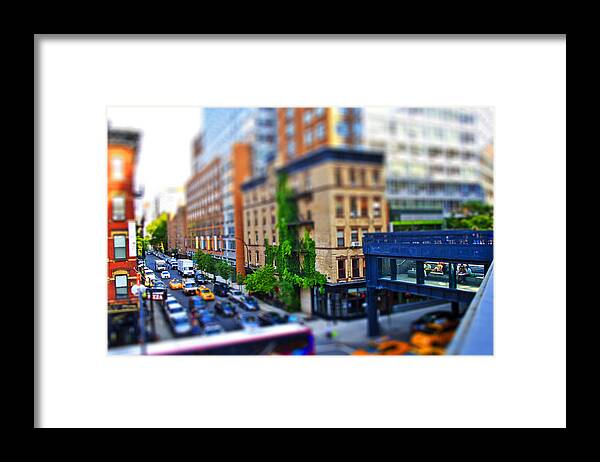 Nyc Framed Print featuring the photograph NYC Tilt Shift by Marisa Geraghty Photography