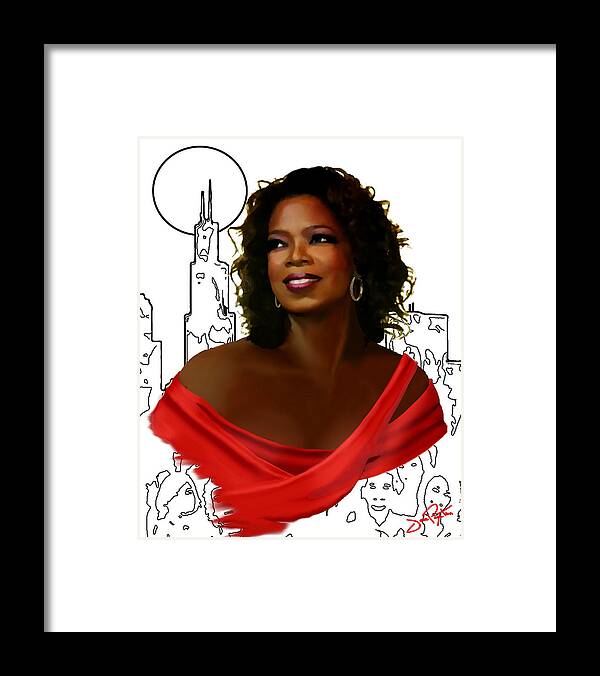 Gypsy Framed Print featuring the painting O Town Oprah by Jann Paxton