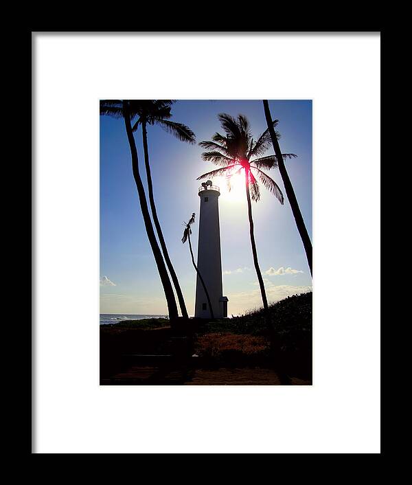 Hawaii Framed Print featuring the photograph Oahu Lighthouse by Kara Stewart