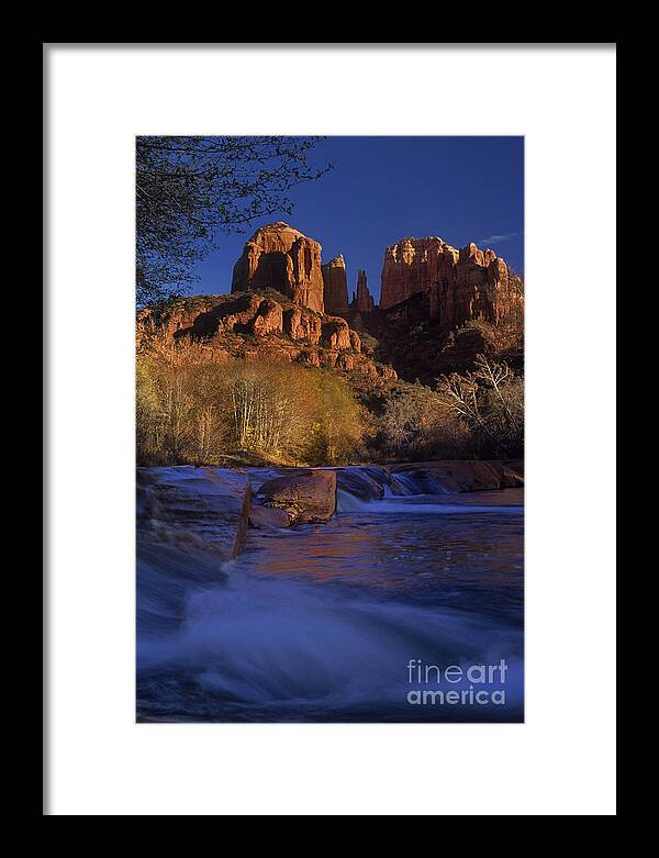 North America Framed Print featuring the photograph Oak Creek Crossing Sedona Arizona by Dave Welling
