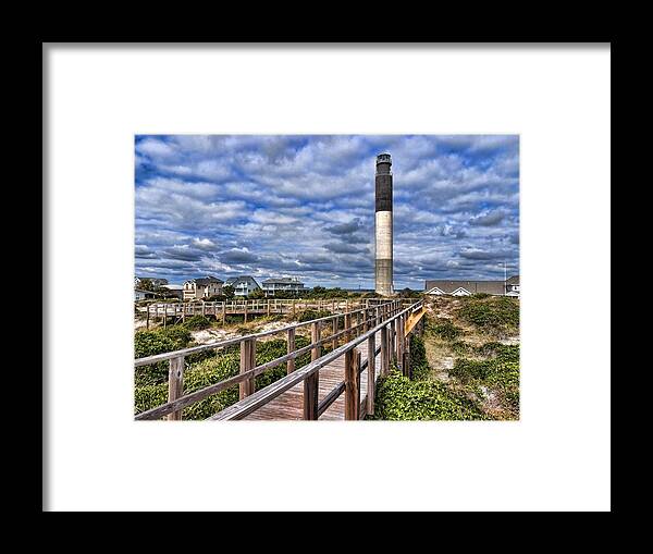 Lighthouse Framed Print featuring the photograph Oak Island Lighthouse by Don Margulis