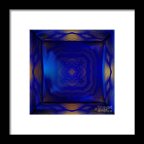 #obstacle Framed Print featuring the digital art Obstacle - abstract art by Giada Rossi by Giada Rossi
