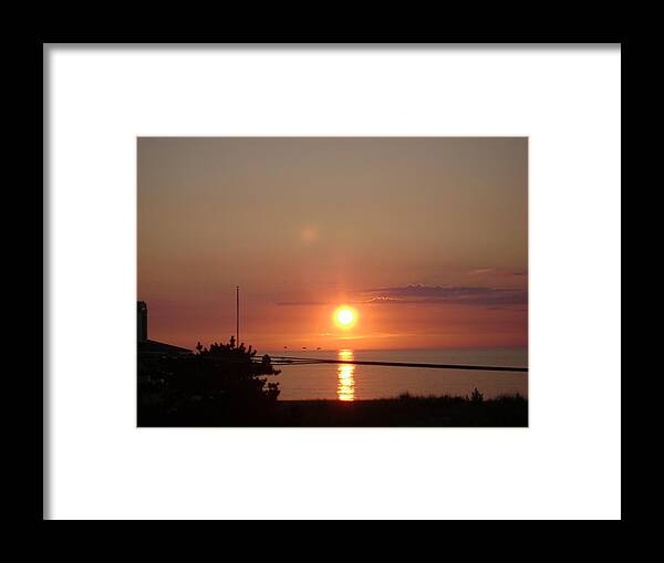 Sunset Framed Print featuring the photograph OBX Sunset by Chris Montcalmo