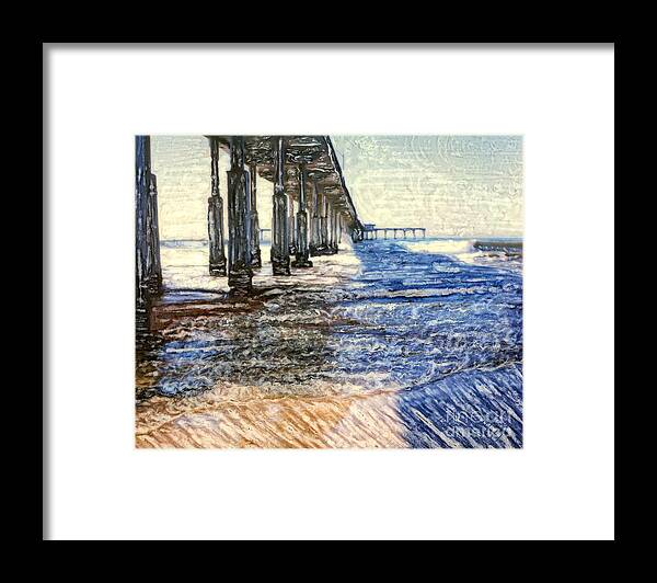 Ocean Beach Pier Framed Print featuring the photograph Ocean Beach Pier by Glenn McNary