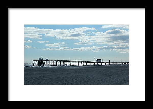 Ocean Framed Print featuring the photograph Ocean City New Jersey pier by Vance Bell