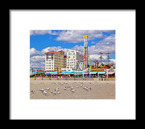 Ocean City View Framed Print featuring the photograph Ocean City view by Carolyn Derstine