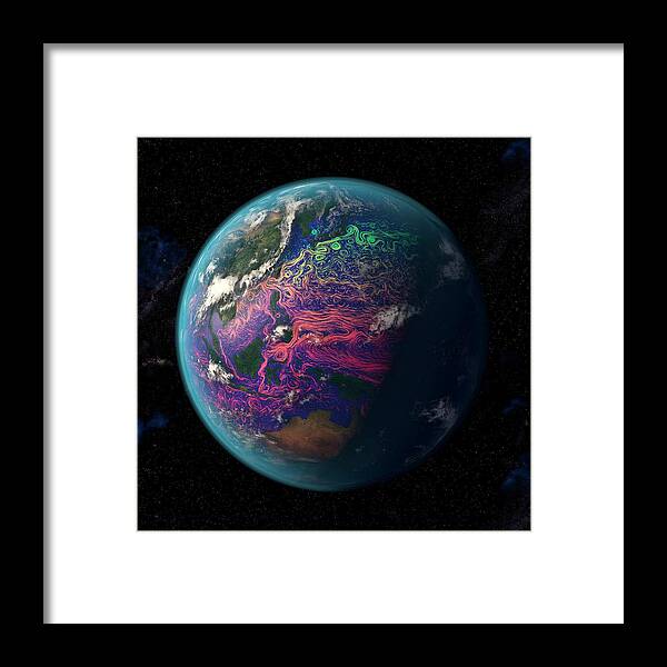 Earth Framed Print featuring the photograph Ocean Currents In The Coral Triangle by Karsten Schneider