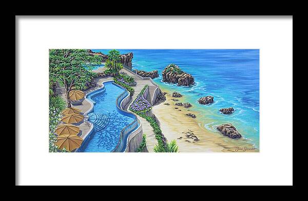 Ocean Framed Print featuring the painting Ocean Dream by Jane Girardot
