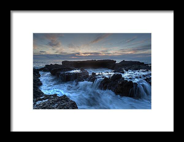 Waterfalls Framed Print featuring the photograph Ocean Falls by Cliff Wassmann