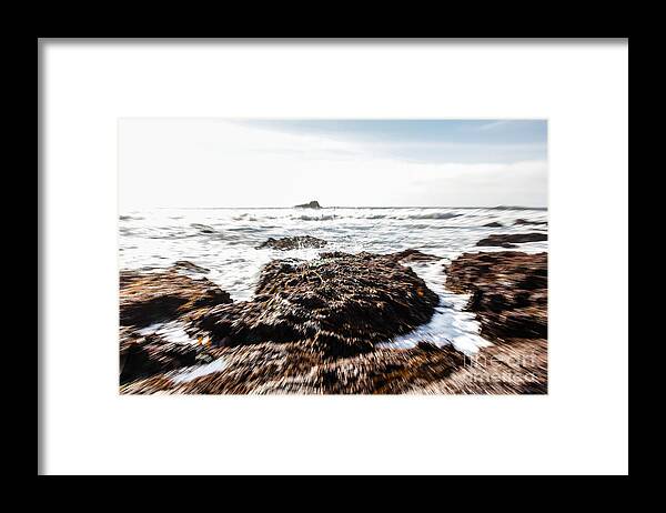 Ocean Framed Print featuring the photograph Ocean Movement by Tim Tolok