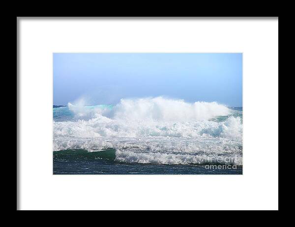 Ocean Surf Framed Print featuring the photograph Ocean Roar by Scott Cameron