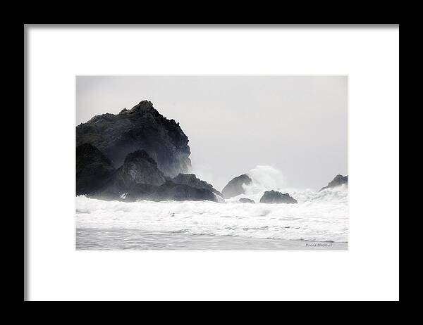California Framed Print featuring the photograph Ocean Thunder by Donna Blackhall