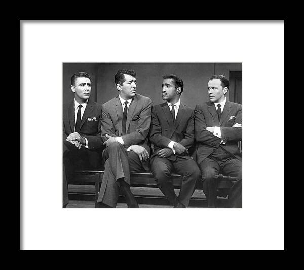 1960 Framed Print featuring the photograph Ocean's Eleven Rat Pack by Underwood Archives