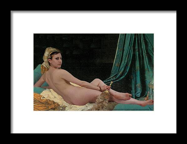 Ingres Framed Print featuring the photograph Odalisque by Don McCunn